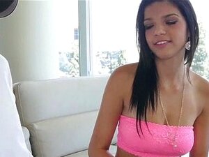Raven Haired Carrie Filled With Warm Cum