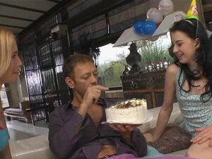 Lolly Pop And Alice Are The Kind Of Cute Crazy European Cuties Directorstud Rocco Siffredi Loves. Rocco Brings Them A Birthday Cake But It Looks Like An Excuse To Spread Frosting On Their Natural Bodies And Lick It Off.