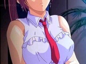 Adorável Babe Hentai Chupando Um Enorme Pau Carregado
