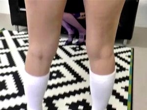 Rijpe Kousen Milfs Lesbisch Kutspel