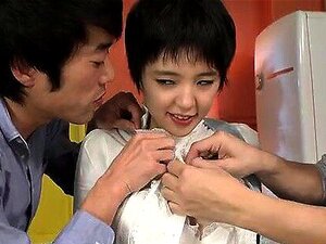 Insolent Japanese Beauty Gets Ready To Fuck With Two Guys