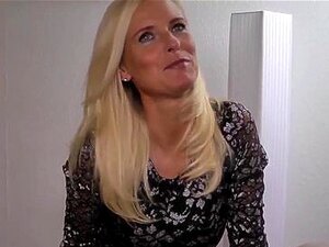 Horny Blonde MILF Filled With Cum