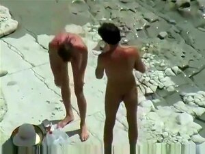 Voyeur Tapes A Skinny Girl Having A Doggystyle Quickie On A Nude Beach, Porn