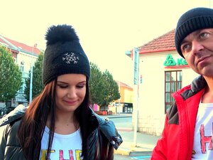 Petite Little Eliss Has Sex With A Stallion For Money In Front Of Bf Cuckold