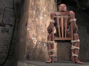 Monique Tied To A Chair And Gets Ass Fucked With Dildo