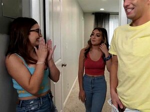 My Stepsis Hot Friend Likes Watching Guys Jerk Off