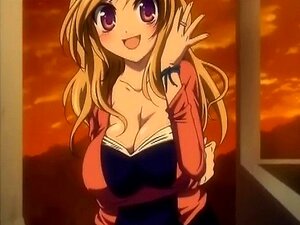 Ξανθιά καυλωμένη Hentai μωρό πειράζει το καυλί με μια πίπα