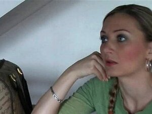 Horny Milf In Pantyhose Tied Blindfolded And Teased