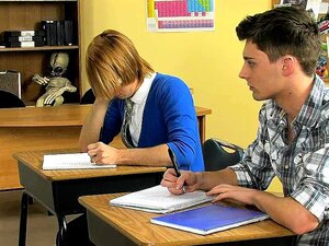 Twinks In Detention Start Sucking Each Other After Teacher