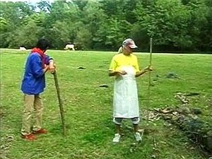 Large Titted Beauty Drilled In A Cow Field..,