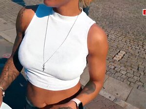 German Blond Fitness Tattoo Doxy Hit On And Picked Up On Street Date