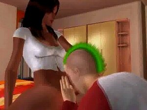 Here Is A Hot Ebony Tranny Who Is Fucking A Stud