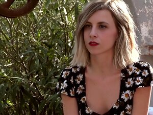 Ersties - Petite Cintia Strokes Her Clit Outdoors