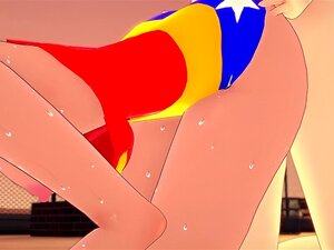 Wonder Kobieta Mający Seks DC Universe Hentai Bez Cenzury POV