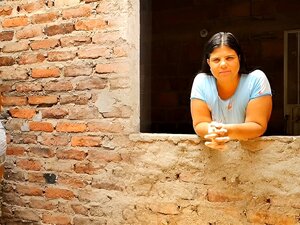 Perverted Stepfather Fucks His Stepdaughter's Ass While His Wife Does The Laundry.