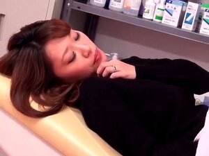 Fucking in the clinic . hot Japanese tramp and her gyno
