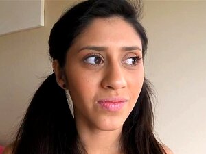 Breathtaking  Brunette Floozy Blowing Like A Pornstar. Dude Is Letting Charming Sweetheart Taste His Hard Boner