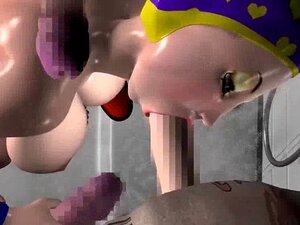 Animowany Dostaje Się Pod Ogromne Kutasy. Animowany Hoker Dostaje Porządne Rżnięcie Od Ogromnych Kutasów