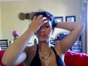 Busty Colombian Stripping On Webcam
