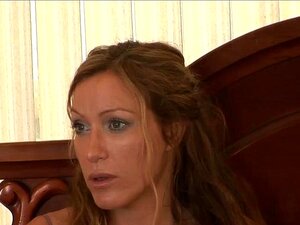 A Busty Lesbian Milf Comforts Her Singlemom Neighbor.She Joins Her On The Bed Then Kisses Her.The Blonde Cougar Gives In And Lets Her Suck On Her Big Tits And Licks Her Shaved Pussy.In Return She Does The Same Then Masturbates Her Brunette Neighbor.