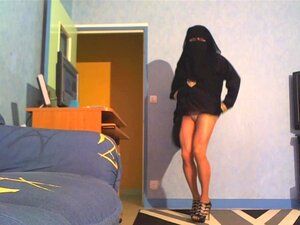 Moslim Gesluierde Grote Kont Grote Tieten