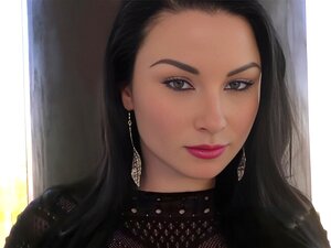 Ravenhaired Babe Riding Big Black Cock In Both Cowgirl Ways During Anal Couple