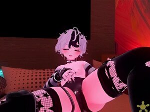 Cute Anime Femboy Got Horny And Couldn't Resist Jerking Off His Big Cock...