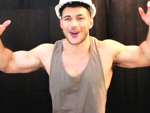 Oiled Up Muscle Removal Man Does Your Errands For Cash