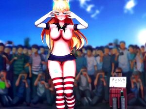 Mmd Angela Balzac Paljain Kasvoin Konsertti Versio Kaksi Ei Häpy Hiukset