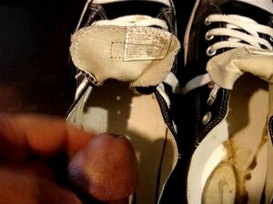 Converse Sneakers Double Cum In Shoes  Dirty Insoles