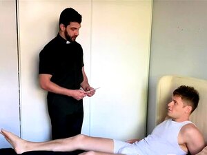 Priest Cums On Asshole