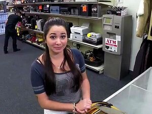 Busty MILF seller gets Fucked the hardest way inside a pawnshop