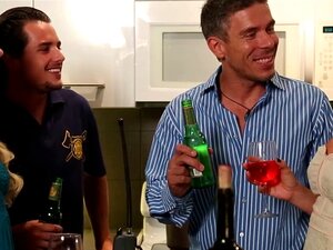 MILF In Lingerie Seducing Guy To Give Bj