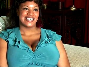 Breasty, Black Woman Is Displaying Her Huge Milk Jugs Whilst Rubbing Her Soaking Juicy Snatch