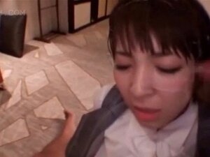 Asian Sweetie Takes A Facial In Hardcore Sex Scene