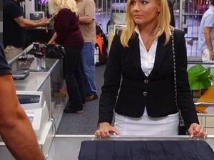 Milf Wants To Pawn Office Belongings And Earn Extra By Fucking, Blonde Milf Got Fired From Her Job For Filing A Sexual Harassment Suit Against Her Boss. She Walks Into A Pawnshop To Pawn Some Things She Acquired At Her Job. Beside Pawning She Can Also Earn