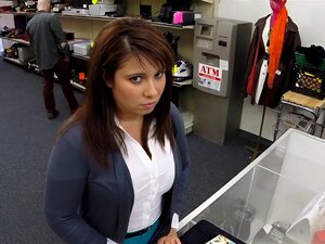 Loving Housewife Earned Money To Bail Her Husband Out Of Jail By Fucking The Pawnkeeper At The Pawnshop