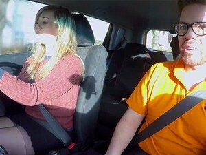 Fake Driving College 34F Boobs Bouncing In Driving Lesson Porn