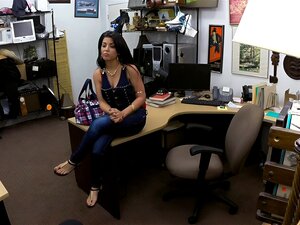 Amateur Latin Brunette Babe Gives A Blowjob Then Enjoyed Getting Her Pussy Pounded By Nasty Pawn Dude At The Pawnshop