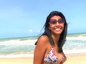 What A Wondering Beach In Brazil, Tony Was Trying To Relax On A Vacation. A Dude Brings Bruna That Happened To Love Short Guys Like Tony. So Tony Took Her Back For Some Drilling Activity