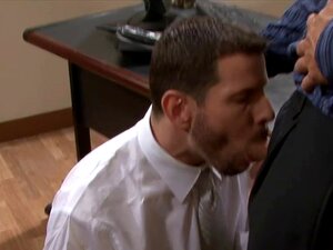 Tattooed Gays Screwing In The Office