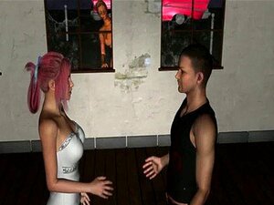 Het 3D-zombiehonung Blir Knullad Djupt Och Hårt