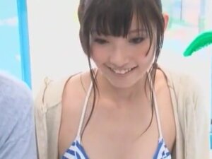 Cewek Jepang eksotis Mina Kanamori di Perguruan Tinggi Hebat/Gakuseifuku, klip JAV Pijat